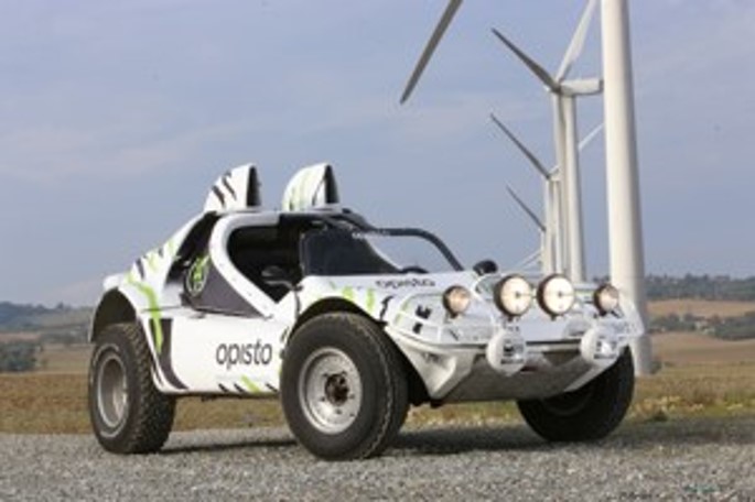 Le buggy sponsorisé par Opisto pour le Dakar Classic 2021
